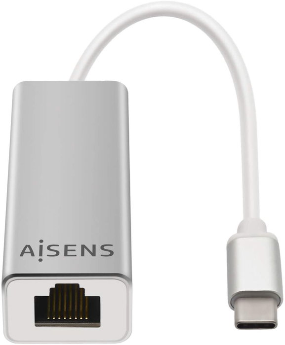 Aisens Conversor USB-C a Ethernet Gigabit 10/100/1000 Mbps A109-0341